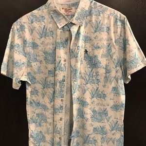 Men’s Classic Fit Tiger Pattern Shirt by Penguin